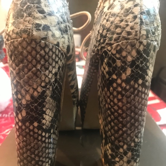 MIA Jillie Snakeskin Womens Platform Size 6.5 - Picture 5 of 6